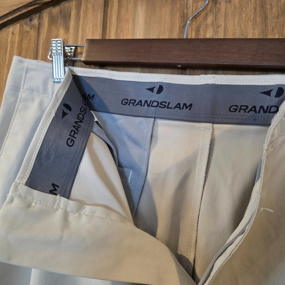 Grand Slam Athletic Shorts Mens 36 Silver Lining Stretch Performance Golf NWT - Picture 4 of 7